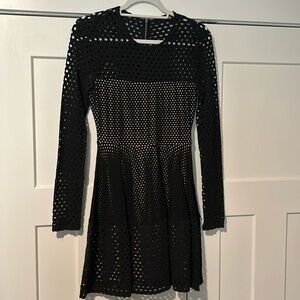 BCBG Max Azria Long Sleeve Black Dress